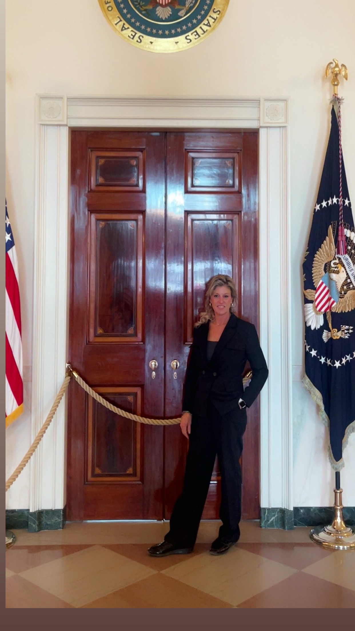 Nadine Schoen at the White House